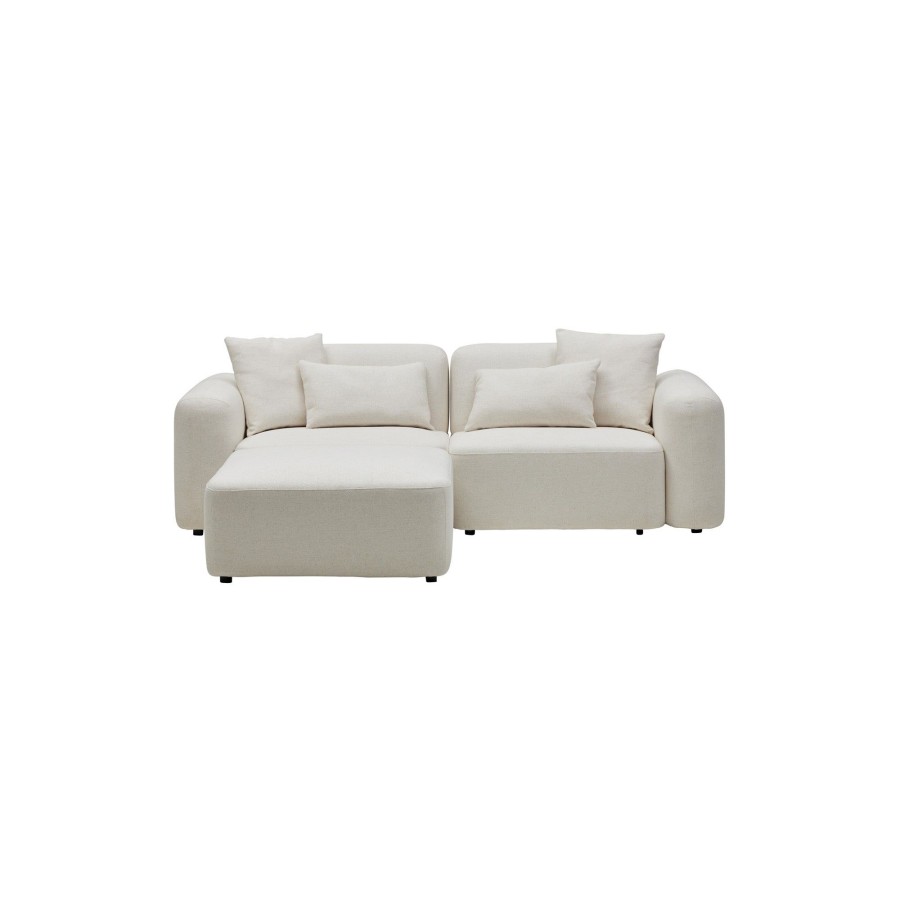 Furniture Horgans Sofas | Pascal Modular Sofa Ivory 2 Seat Left Chaise