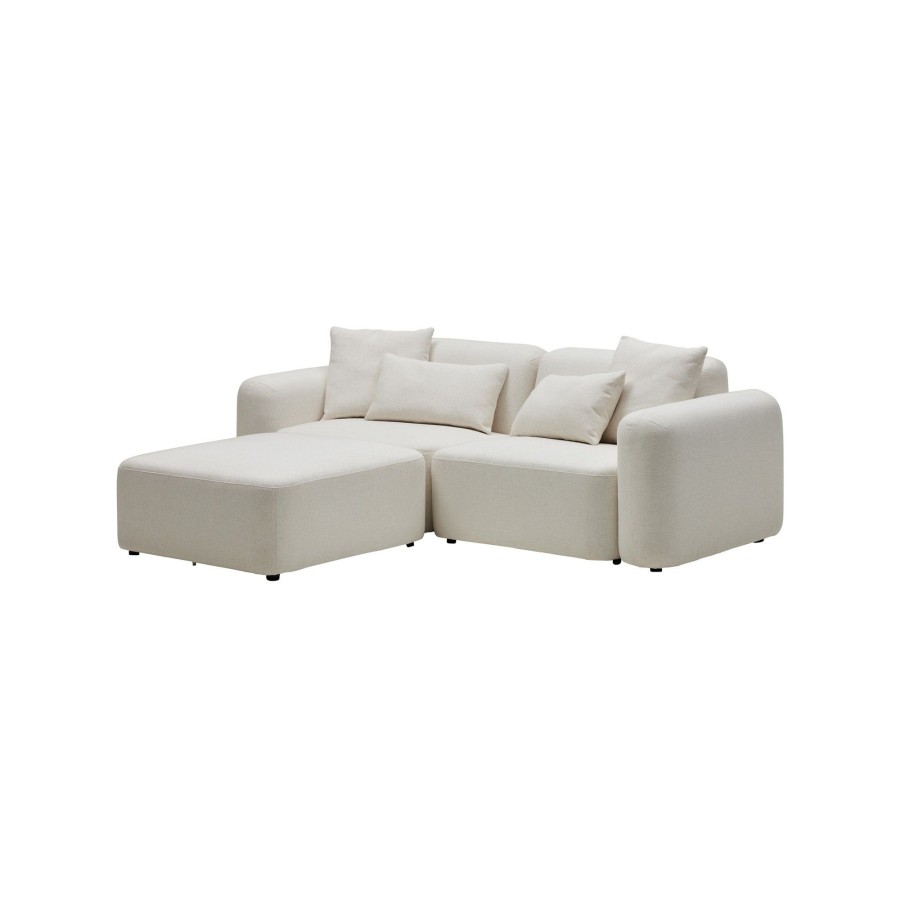 Furniture Horgans Sofas | Pascal Modular Sofa Ivory 2 Seat Left Chaise