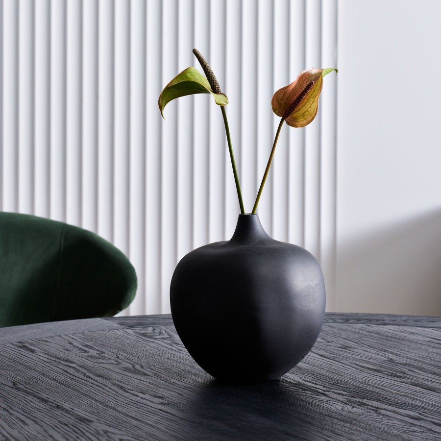 Homewares Horgans Vases & Vessels | Koa Bulb Vase Black Large