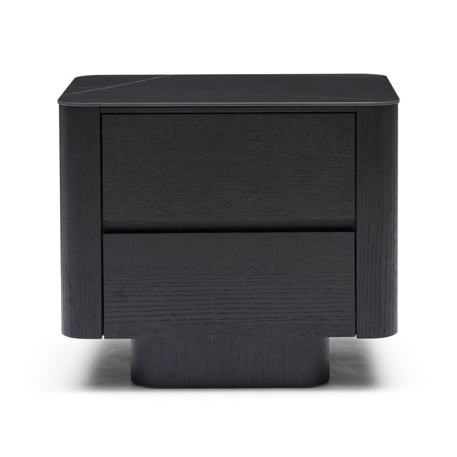 Furniture Horgans Bedsides | Clio Bedside Black Marble Ceramic