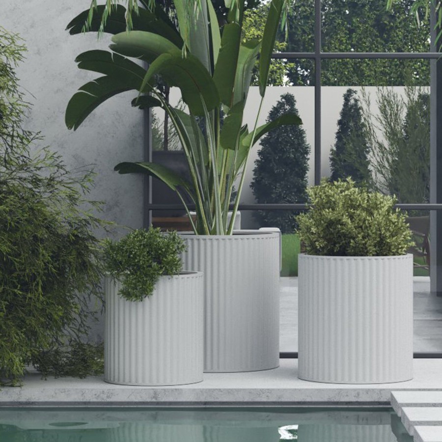 Furniture Horgans Outdoor Pots & Planters | Cayman Planter Large White