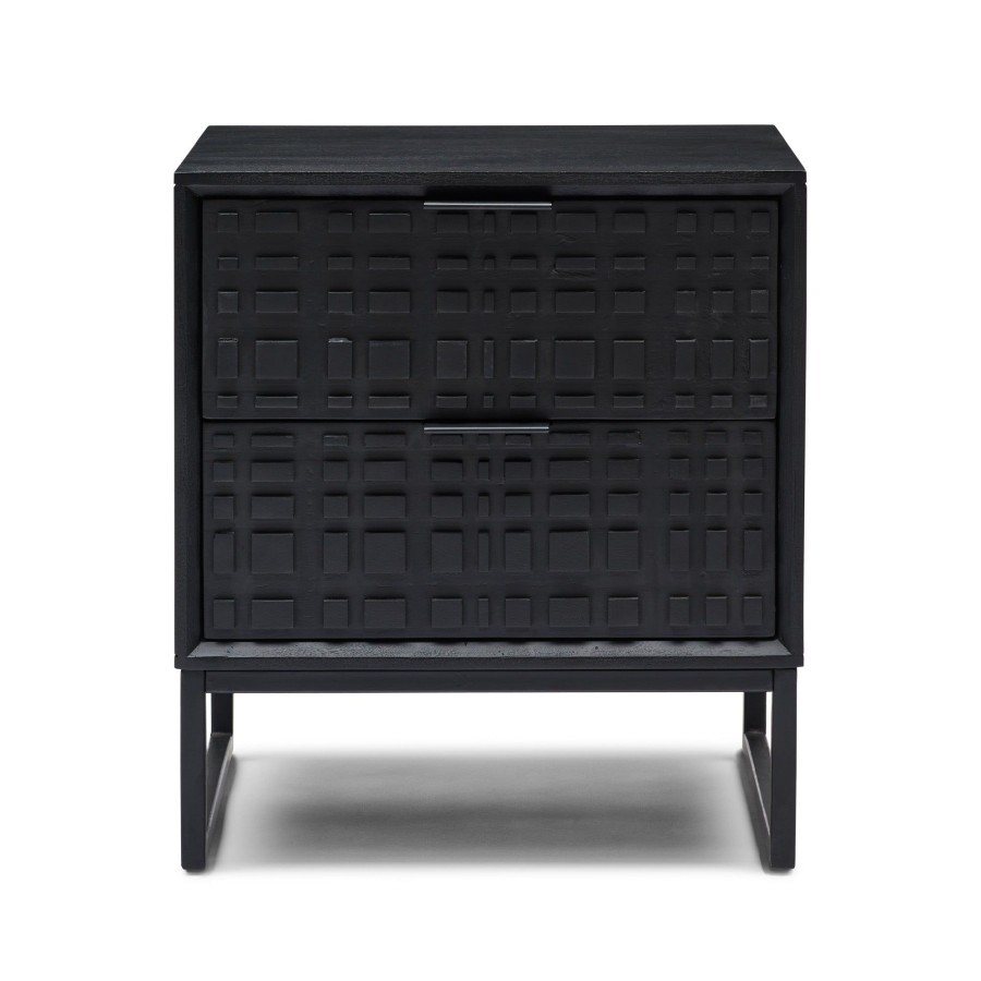 Furniture Horgans Bedsides | Ingot Bedside Black