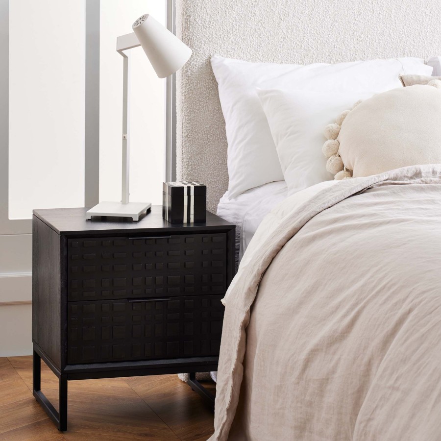 Furniture Horgans Bedsides | Ingot Bedside Black