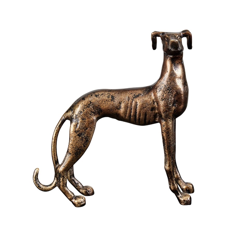 Homewares Horgans Antique & Decorative | Rudi Greyhound Sculpture Brass