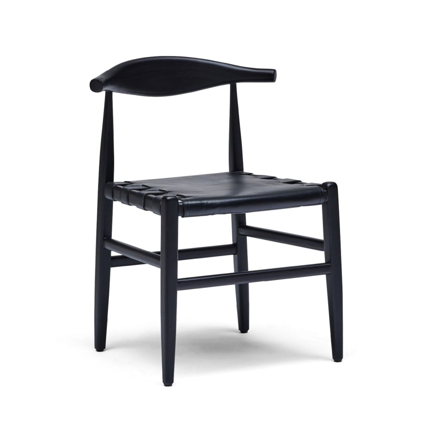 Furniture Horgans Dining Chairs | Laurent Leather Chair Black