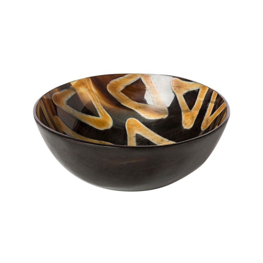 Homewares Horgans Bowls & Trays | Siga Horn Round Bowl Lines