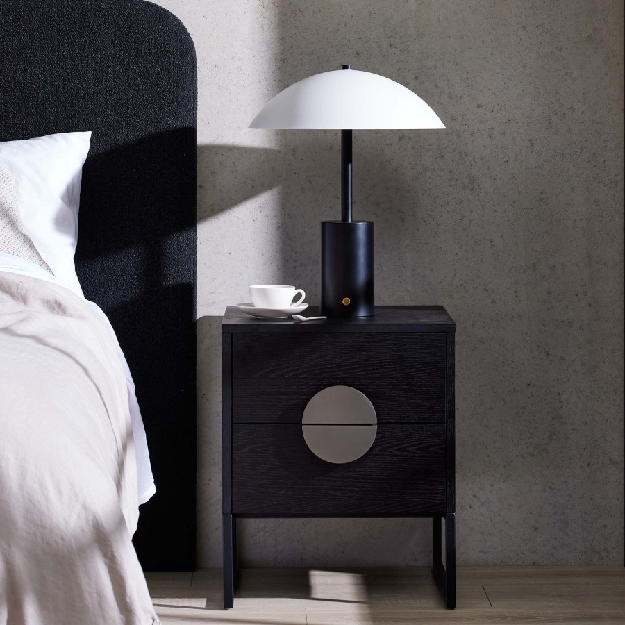 Furniture Horgans Bedsides | Luna Ii Bedside Pewter