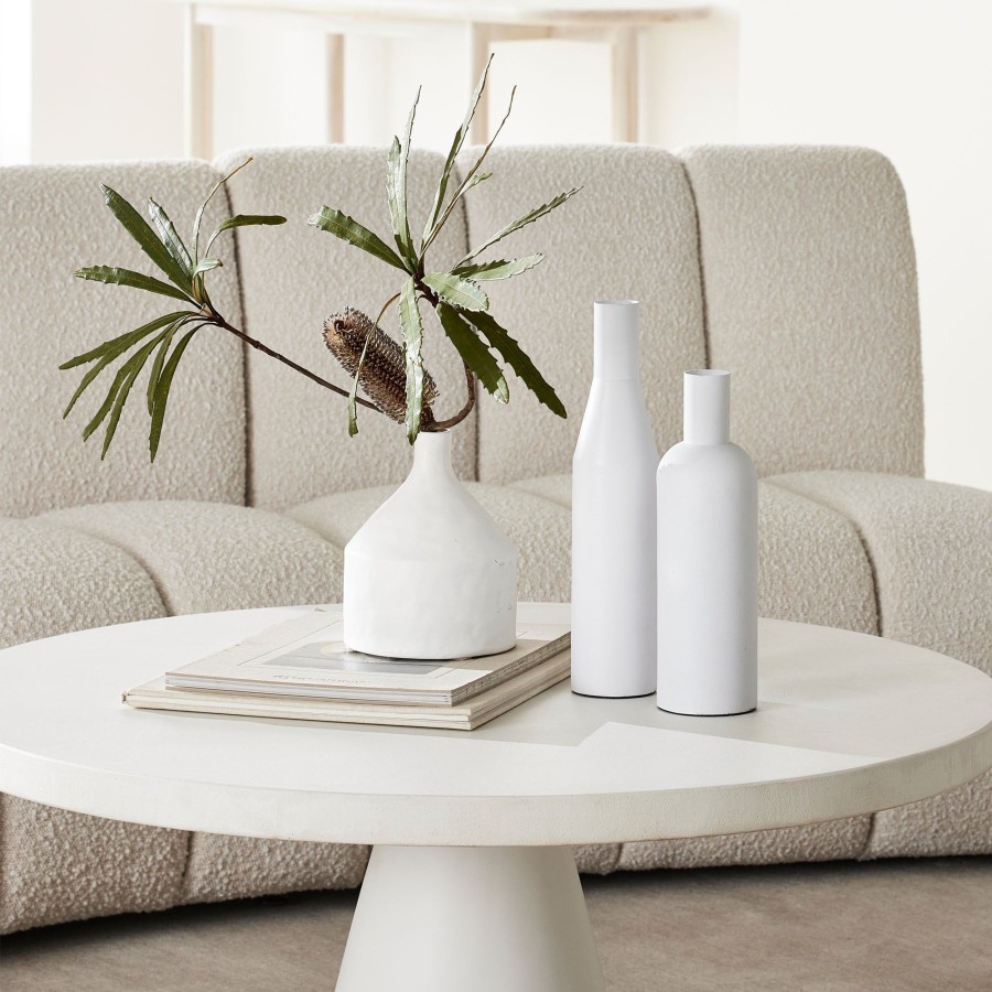 Homewares Horgans Vases & Vessels | Imani Textured Vase White