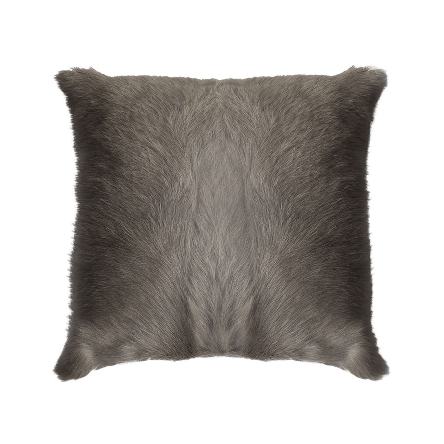 Homewares Horgans Cushions & Throws | Cabro Goatskin Cushion Light Grey 45X45