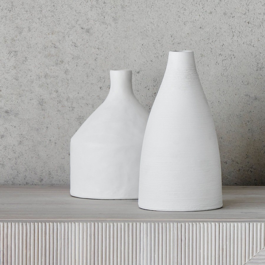 Homewares Horgans Vases & Vessels | Aki Vase White Small