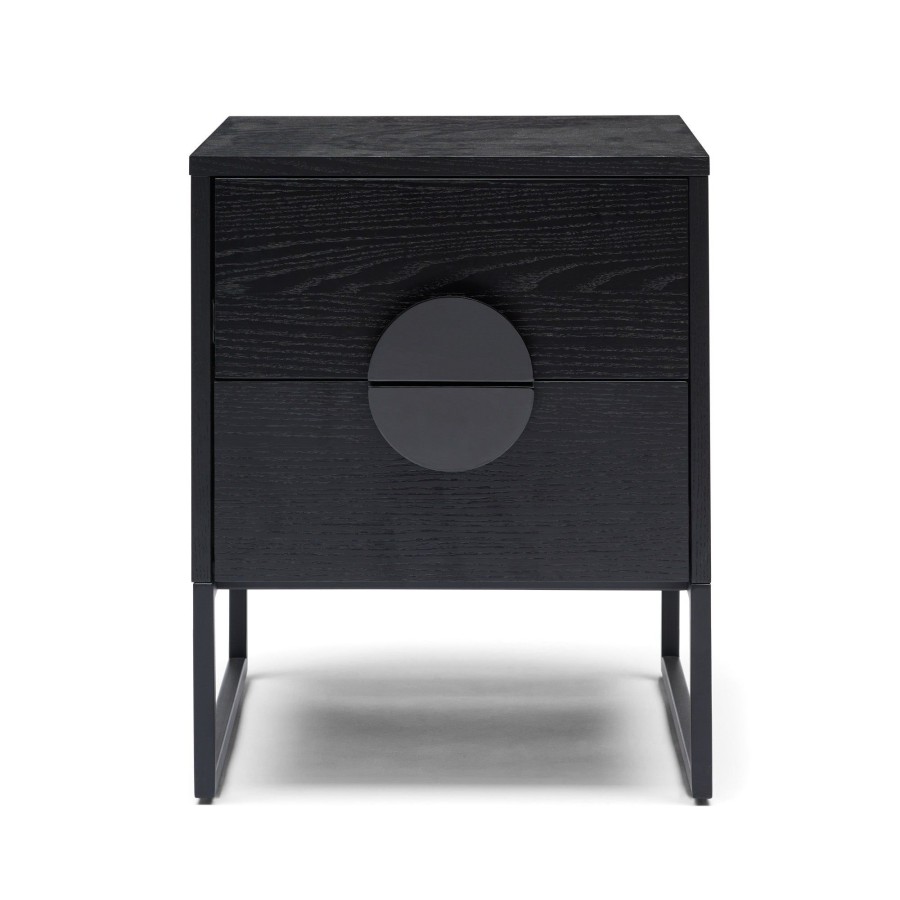 Furniture Horgans Bedsides | Luna Ii Bedside Black