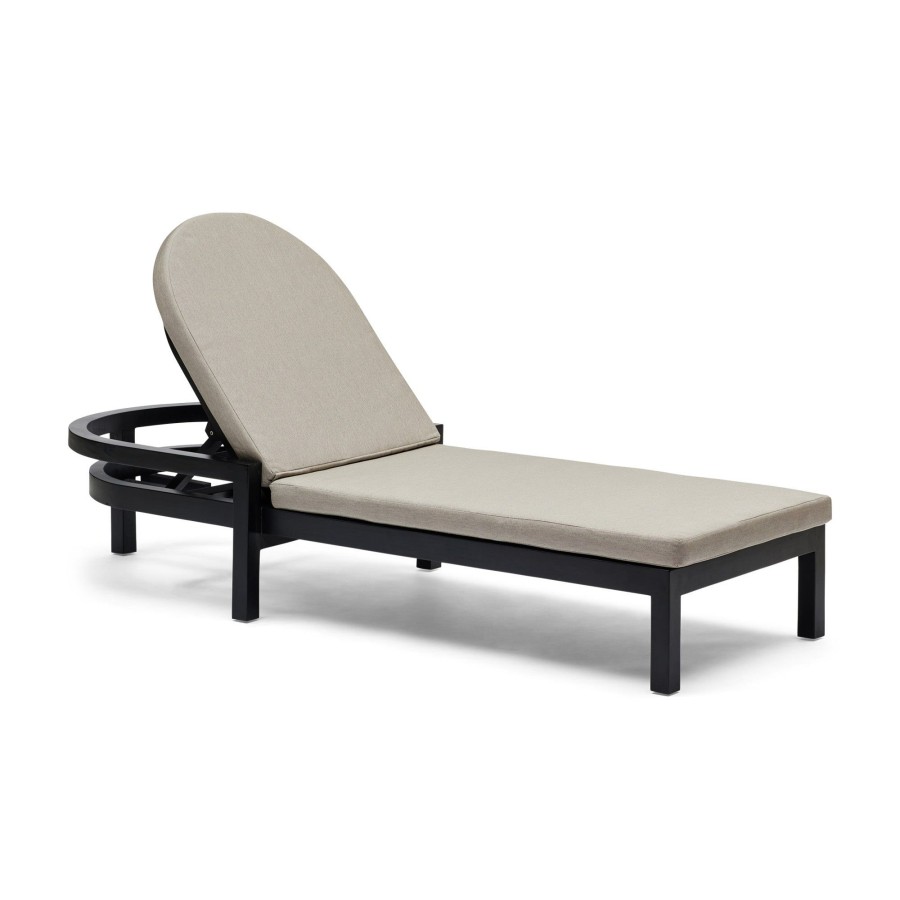 Furniture Horgans Sun Lounges | Java Outdoor Sun Lounge Black