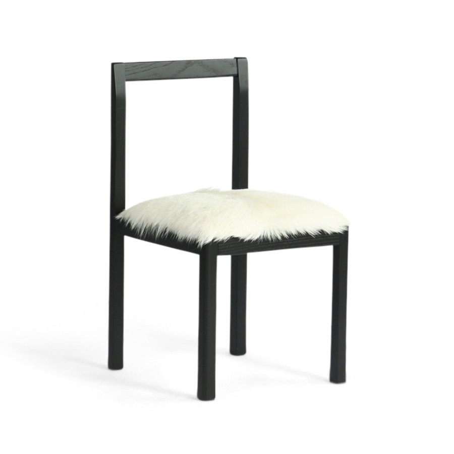 Furniture Horgans Dining Chairs | Subo Dining Chair White Goat Skin