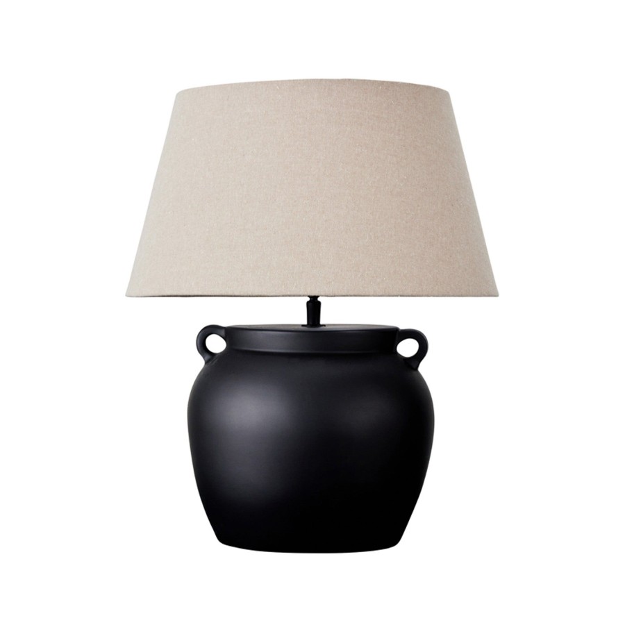 Lighting Horgans Table Lamps | Lugo Ceramic Lamp Black