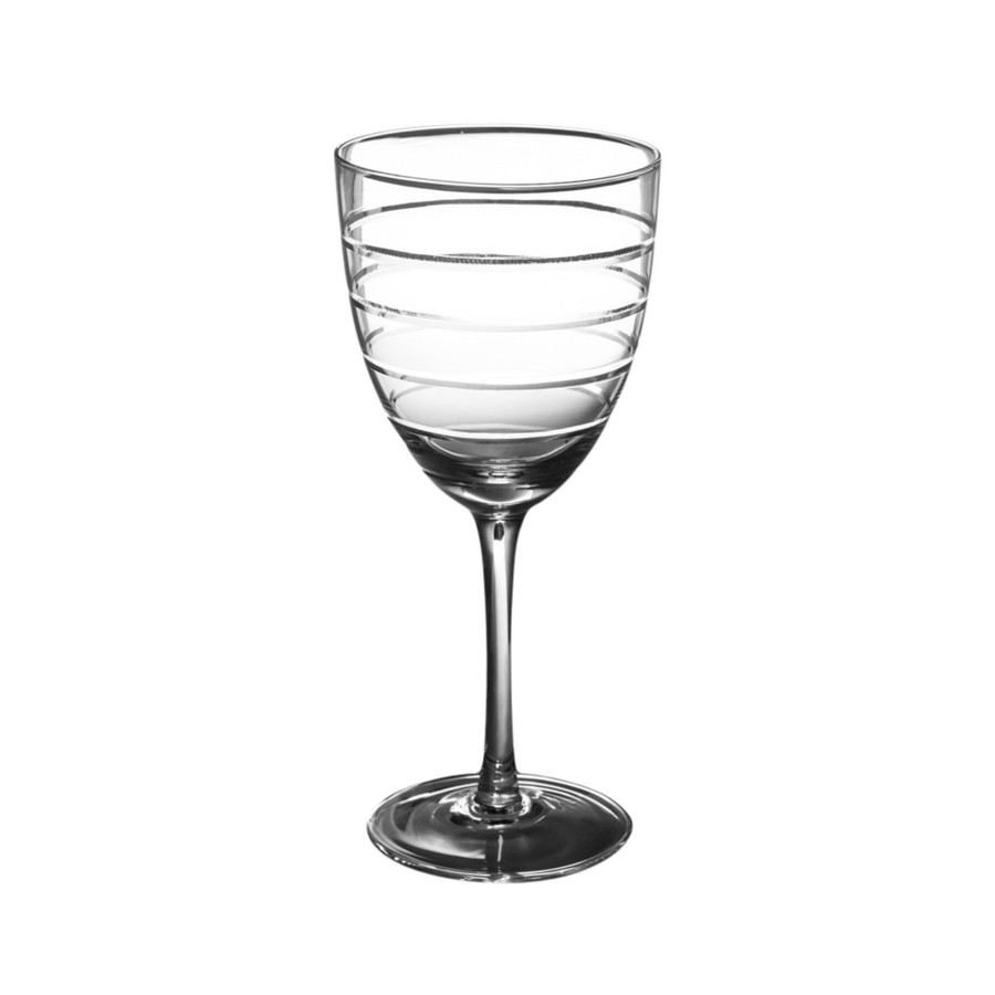 Homewares Horgans Tableware | Abella Etched White Wine Glass Set 4