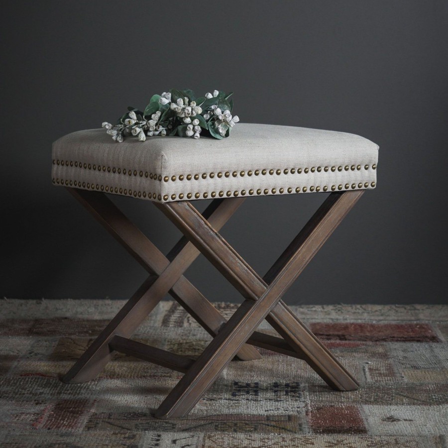 Furniture Horgans Ottomans | Keir Studded Ottoman