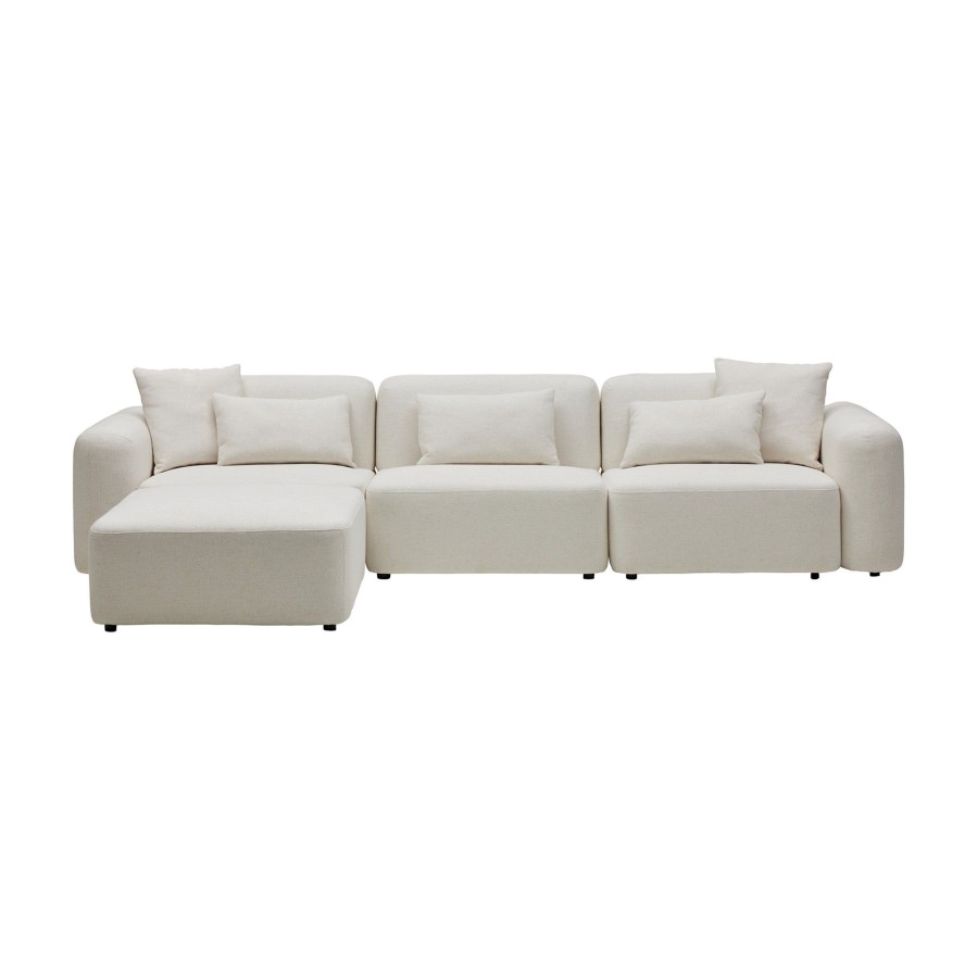 Furniture Horgans Sofas | Pascal Modular Sofa Ivory 3 Seat Left Chaise