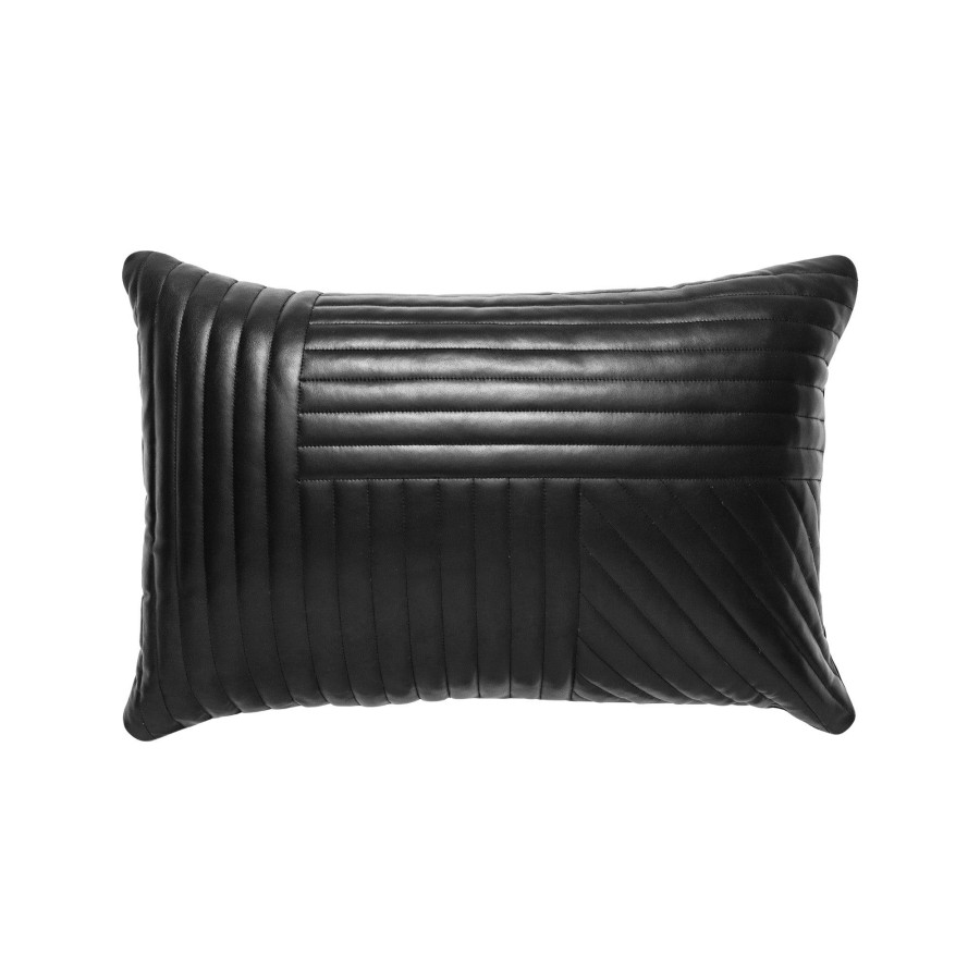 Homewares Horgans Cushions & Throws | Cuero Leather Cushion Black 60X40