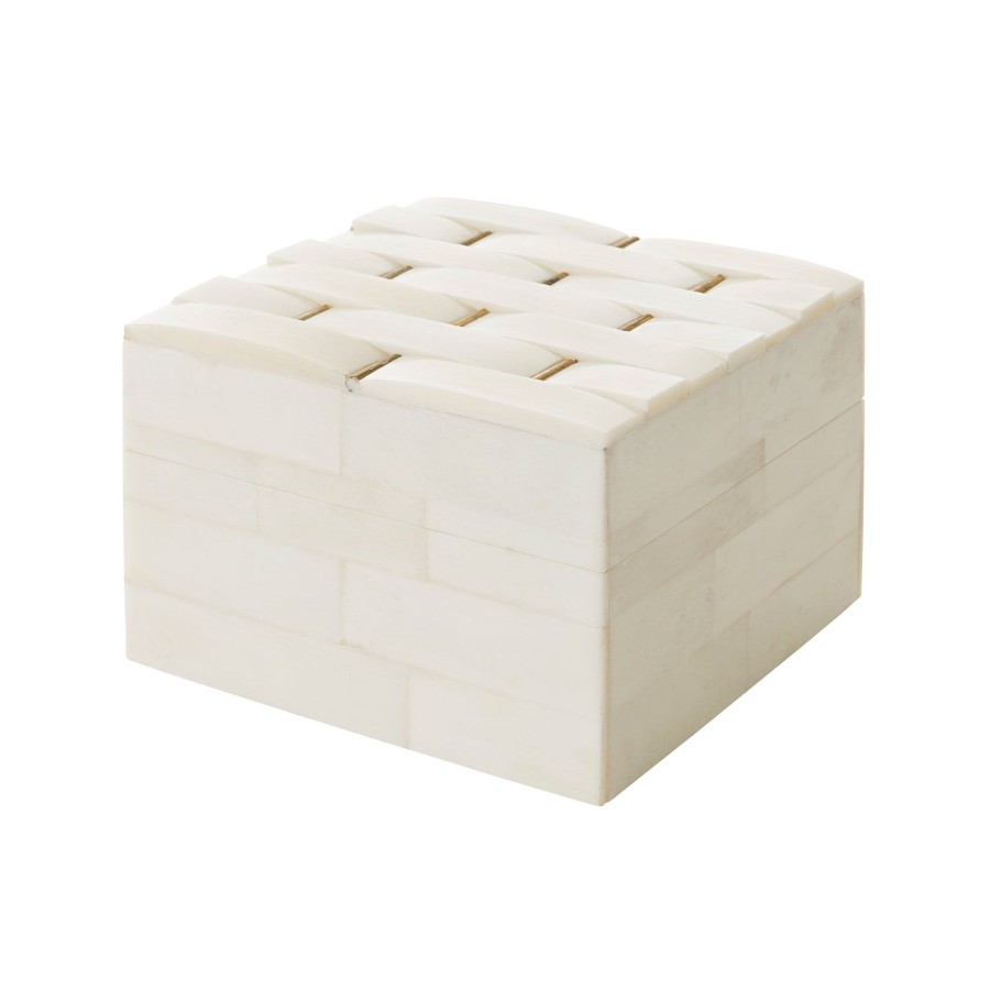 Homewares Horgans Boxes | Suka Bone Box White Small