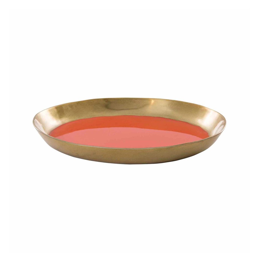 Homewares Horgans Tableware | Almina Round Tray Orange