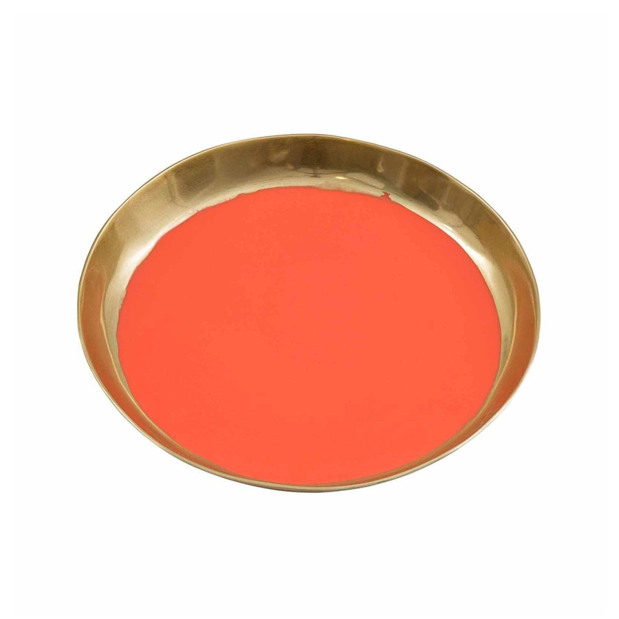 Homewares Horgans Tableware | Almina Round Tray Orange