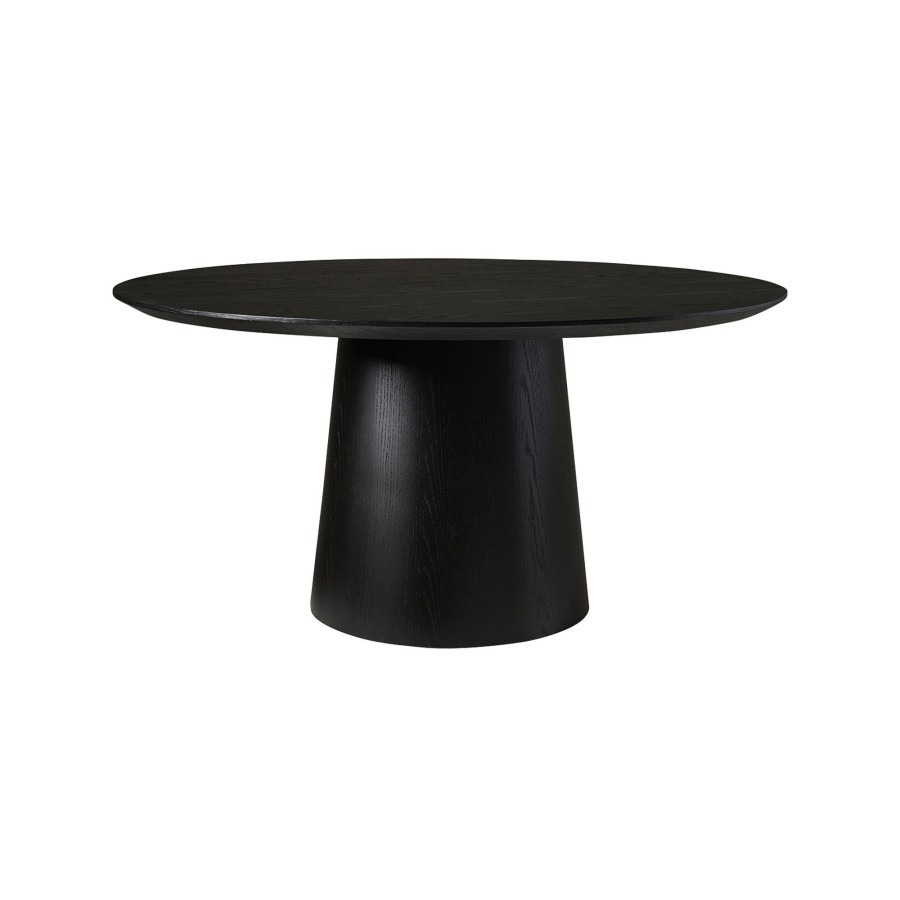 Furniture Horgans Dining Tables | Pippa Round Dining Table Black Small