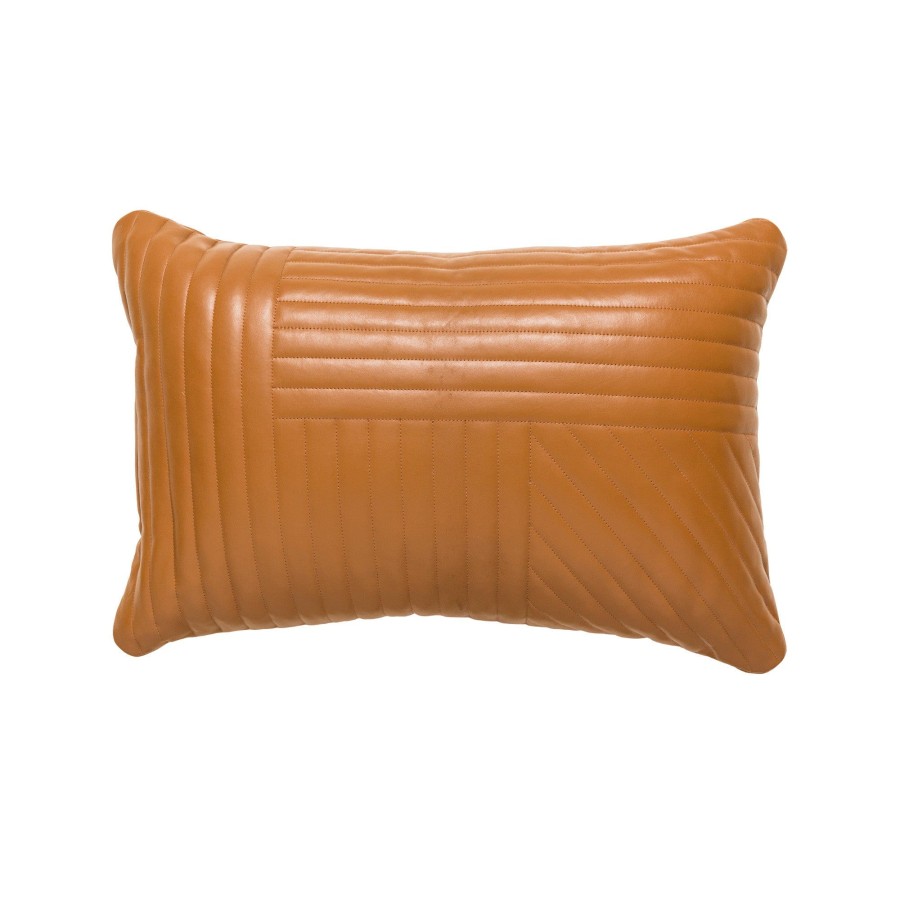 Homewares Horgans Cushions & Throws | Cuero Leather Cushion Tan 60X40