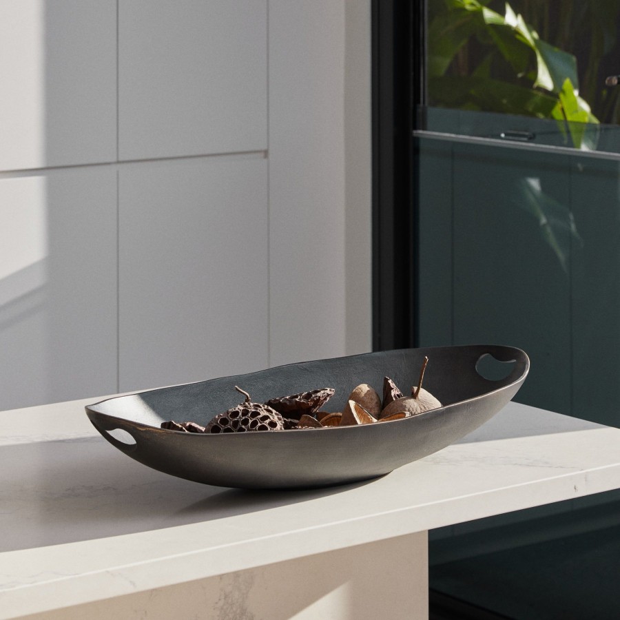 Homewares Horgans Bowls & Trays | Noir Oval Bowl