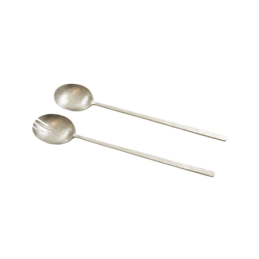 Homewares Horgans Tableware | Beesh Iron Salad Servers Pewter