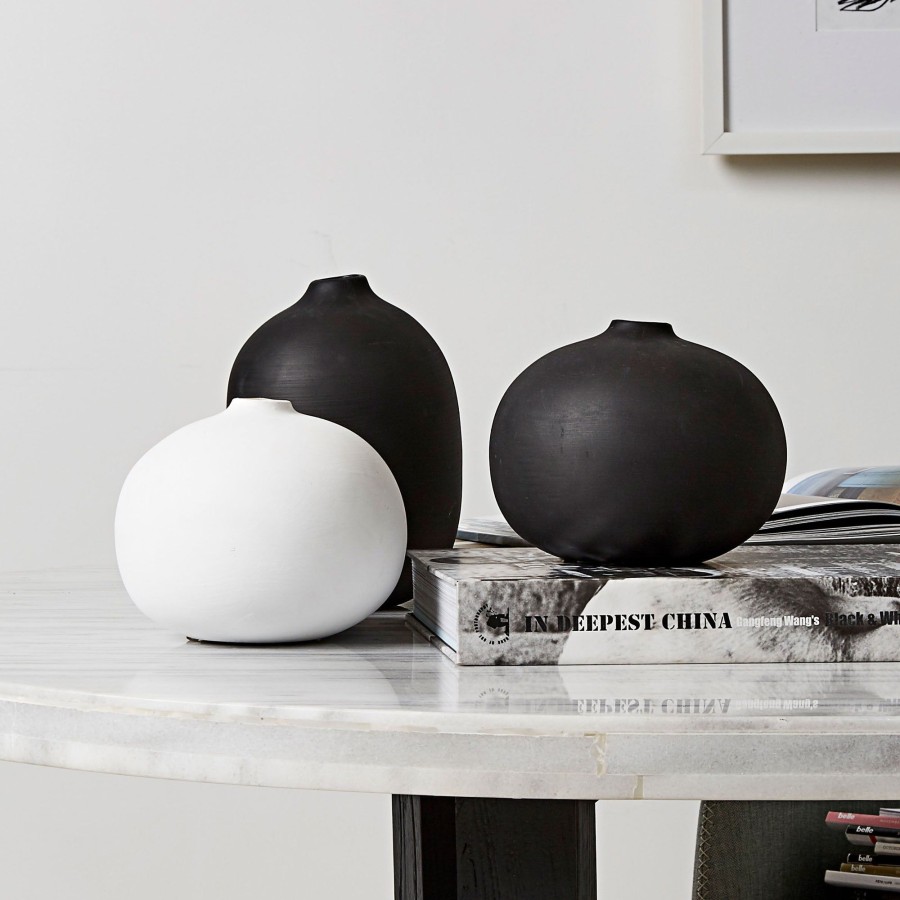 Homewares Horgans Vases & Vessels | Taro Vase Black Small