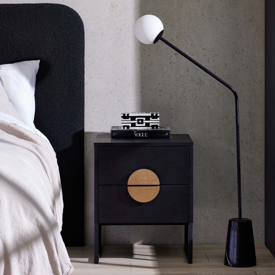 Furniture Horgans Bedsides | Luna Ii Bedside Gold