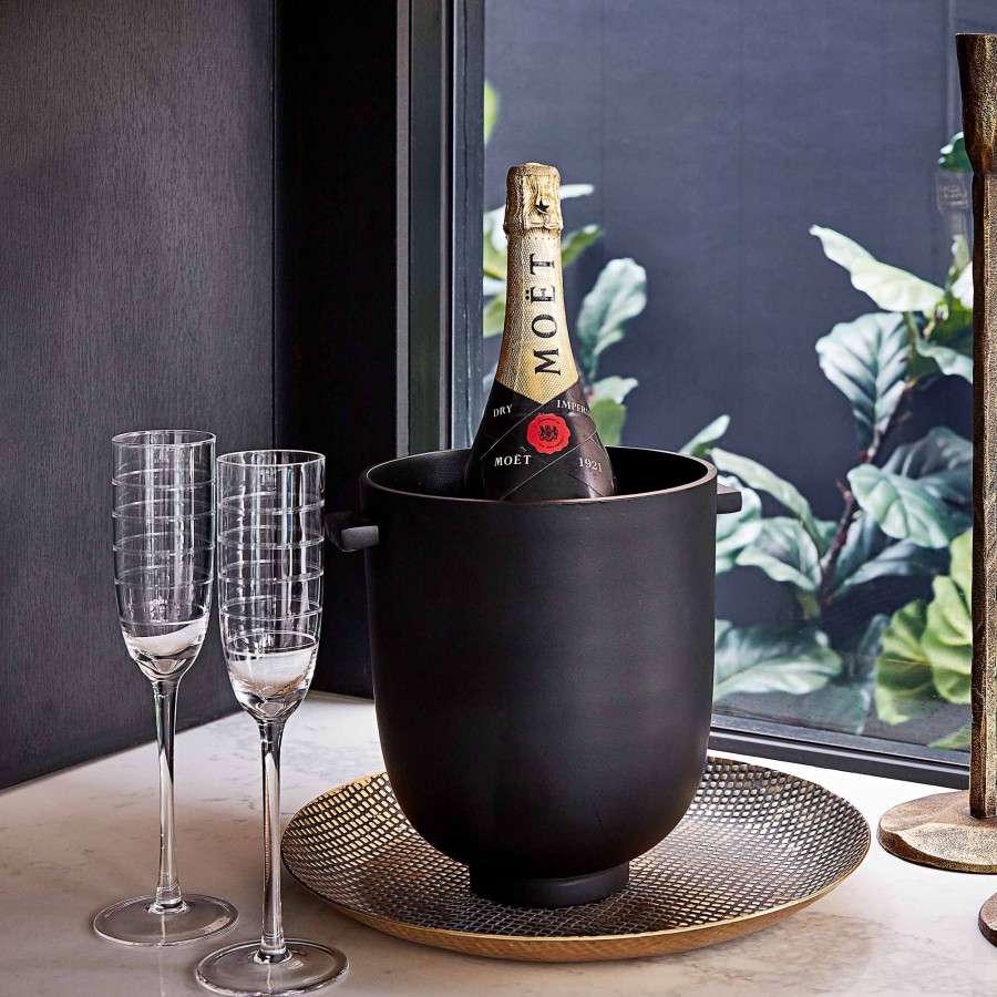 Homewares Horgans Tableware | Abella Etched Champagne Flute Set 4