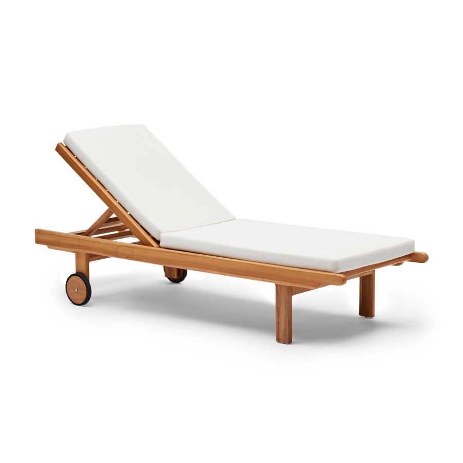 Furniture Horgans Sun Lounges | Avoca Outdoor Sun Lounge Bleached