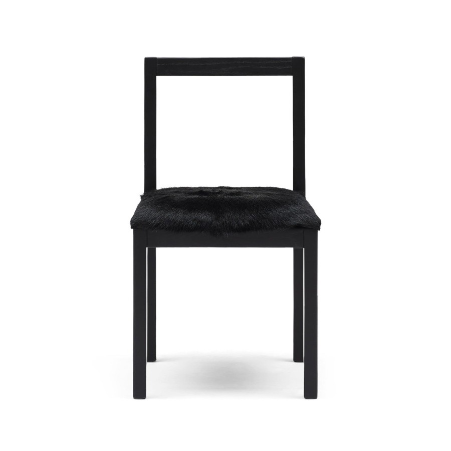 Furniture Horgans Dining Chairs | Subo Dining Chair Black Goat Skin