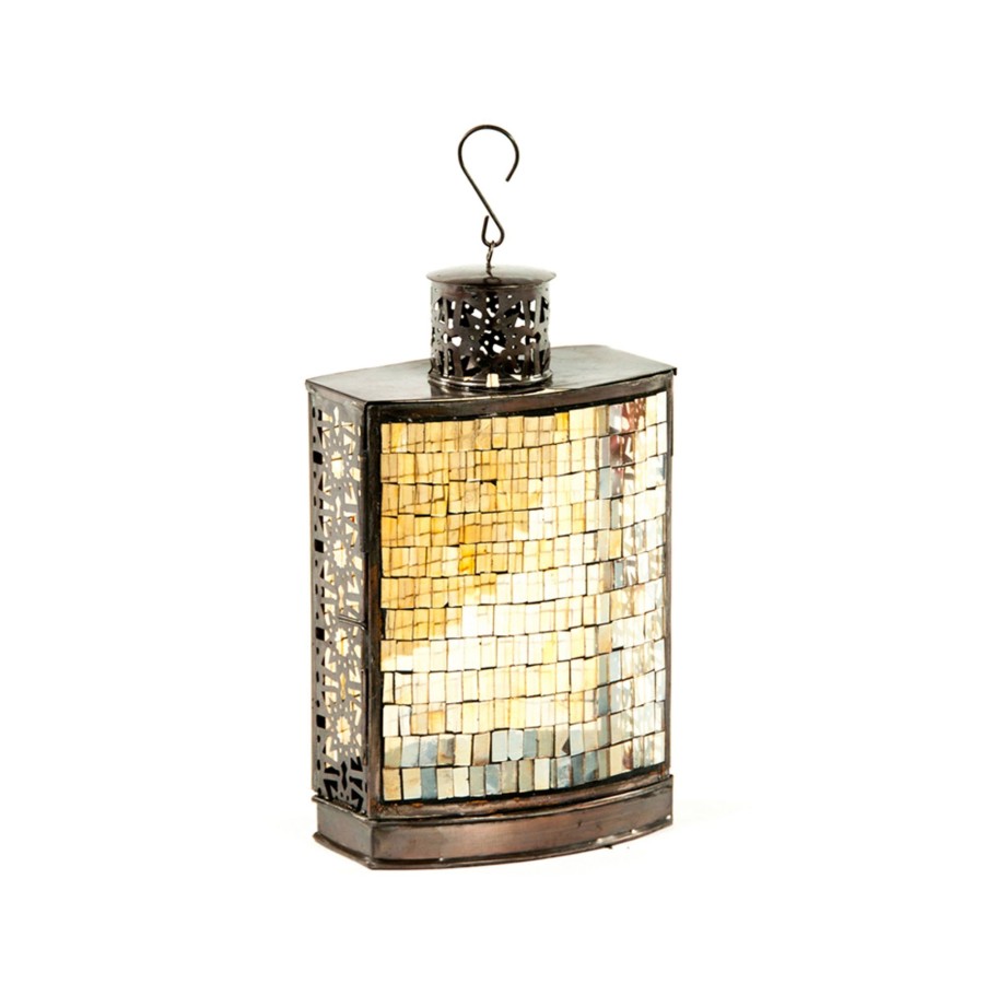 Homewares Horgans Candleholders & Votives | Mosaic Mirror Lantern